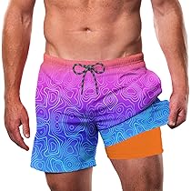 mens bathing suits with boxer liner