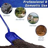 Faithfull Plastic Shovel Blue 1020mm Polypropylene Steel Shaft 390x315mm view 4