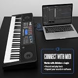 RockJam 61 Key Keyboard Piano Kit with Bench Stool Sustain Pedal Headphones view 5