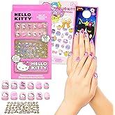 Hello Kitty Nail Art Stickers Set for Girls - Bundle with Hello Kitty Stick On Nails Plus Tattoos, More for Hello Kitty Party Supplies | Hello Kitty Press On Nails for Kids