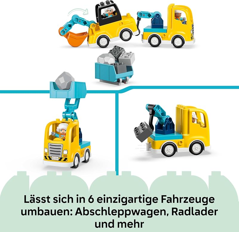 DUPLO Baufahrzeuge – 3-in-1-Set 10475