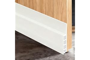 Modimaster Under Door Draft Stopper, Door Seal Strip, Sound and Weather Insulation Barrier (39.4 * 2in-White)
