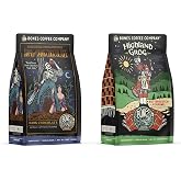 Bones Coffee Company Highland Grog and Army of the Dark Chocolate Flavored Ground Coffee Beans Bundle | 12 oz Medium Roast Arabica Low Acid Coffee Gifts (Ground)