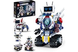 DIEBA Building 5 in 1 Robot Toys for 8-12 Year Old Boys Girls, Remote & APP DIY Educational Toy Science Kits for Kids, Techni
