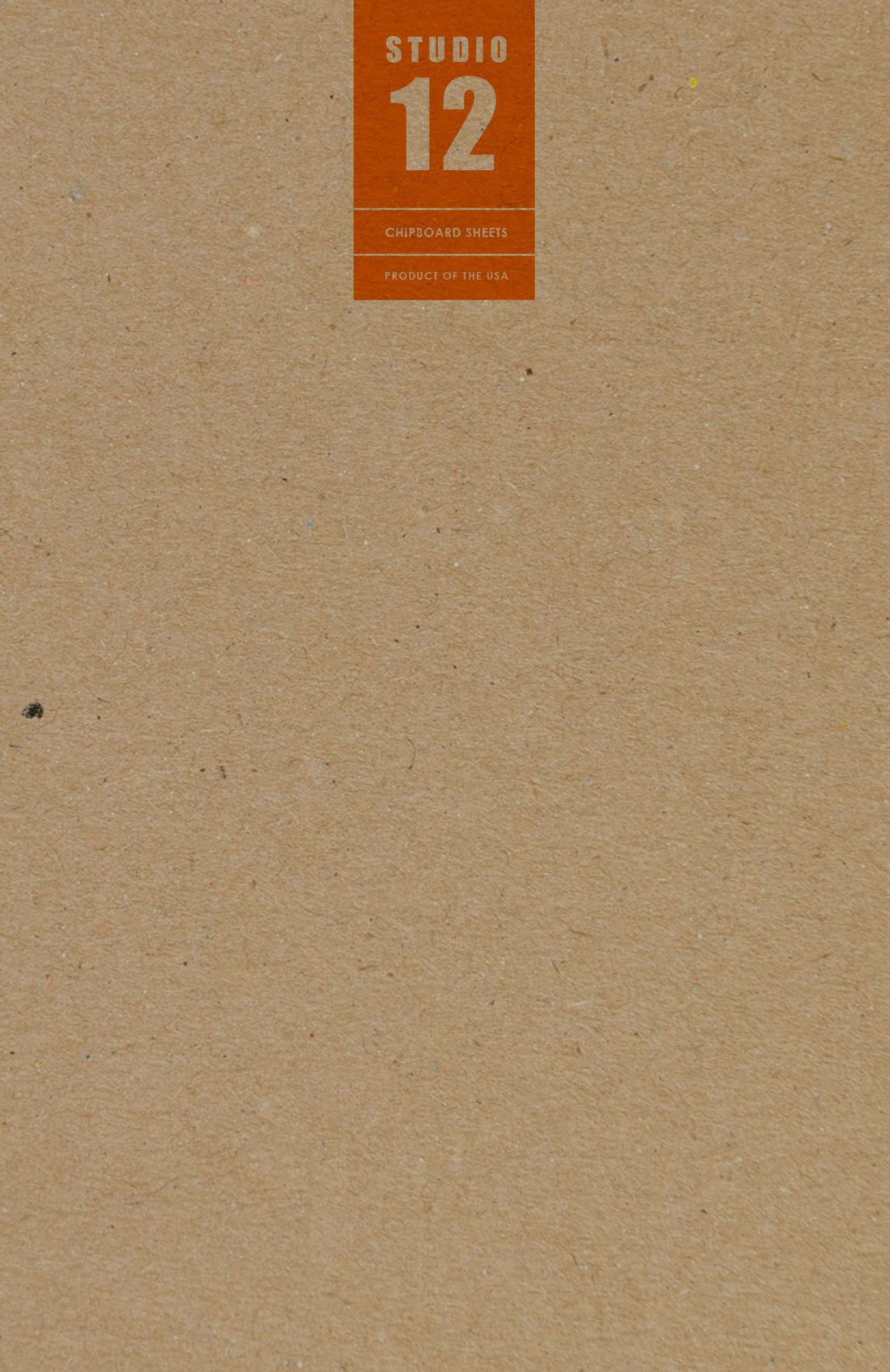 Studio 12 Chipboard Sheets. Kraft Brown. Great for Creative Projects and Protecting Valuable Photos and documents. (11" x 17" Sheets) (25 Sheets)