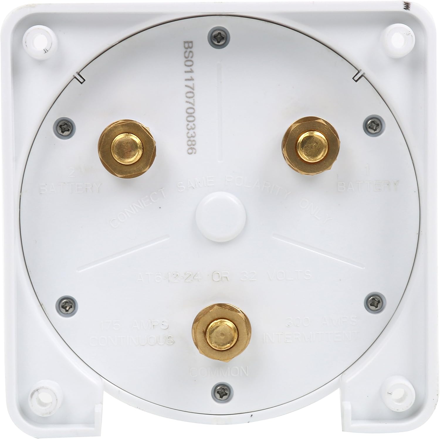 Amarine Made Battery Selector Switch White Distribution Marine Boat Battery Switch : Guest Battery Selector : Sports & Outdoors