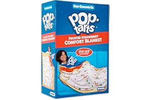 WHAT DO YOU MEME? Pop-Tarts™ Cozy Concepts Co. Throw Blanket by Relatable, Looks Like a Giant Strawberry Pop-Tart® to Wrap Yourself Up, Perfect Gag Gift or Teen Girl Room Decor, 50x60” Cozy Soft Blanket