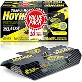 HOY HOY Trap A Roach - 10 Traps [2 Pack] Baited Glue Traps, Great for Home with Kids &amp; Pets Indoor, Sticky Pest Control Trap, Roach Killer, Made in Japan