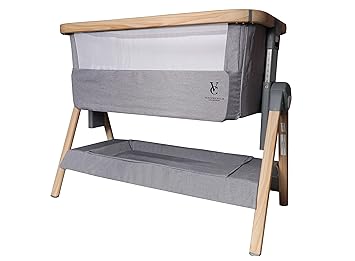 wooden bedside bassinet