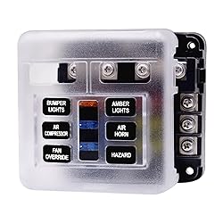 WUPP 12 Volt Fuse Block, Waterproof Boat Fuse Panel