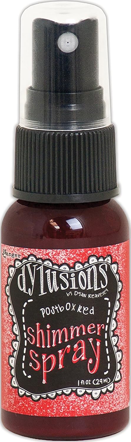 Ranger Dylusions Shimmer Post Box Spray, Synthetic Material, Red, 9.8 x 2.9 x 2.9 cm, 30 ml