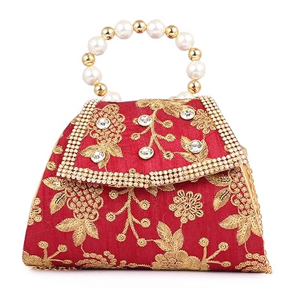 UROOJ Red and Brown Handbag for Girls and Womens