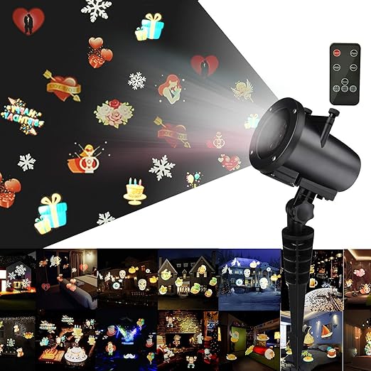 Proiettore Luci Di Natale Amazon.Led Proiettore Luci Natale Kingtoys 10w Luce Di Natale Con 20 Lenti Intercambiabili Luci Di Paesaggio Rgb Luci Di Proiezione All Aperto E All Aperto Per Natale Halloween Partito Di Festa Giorno De Amazon It Illuminazione