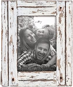 Foreside Home & Garden FFRD06209 5X7 Heartland Photo Frame White