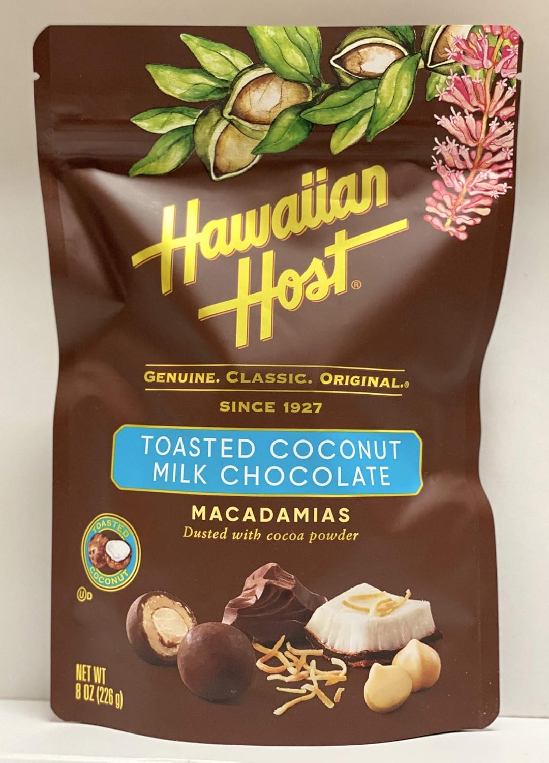 Hawaiian Host Chocolate 8 ounce (226g) (Toasted Coconut