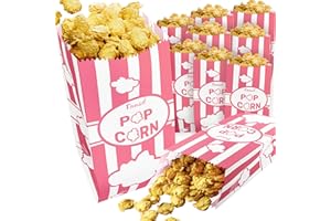 CUSINIUM 1oz Pink Paper Popcorn Bags (100-pack) - Carnival Theme - Customizable