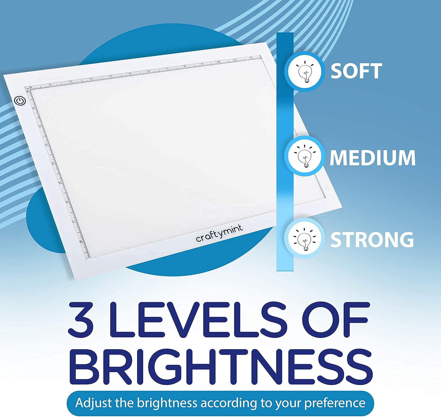 Crafty Mint Large Ultra Thin A4 Tracing Light Box - Portable USB Box and Diamond Painting Light Pad - Drawing Pads for Designers - Art Accessories and Gifts for Artists