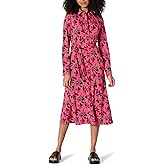 Amazon Essentials Women's Regular-Fit Matte Jersey Midi Length Dress