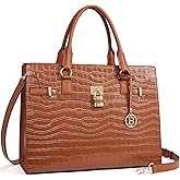 BOSTANTEN Briefcase for Women 15.6 inch Leather Laptop Bag Vintage Slim Lawyer Business Bag Stylish Work Purse
