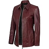 Decrum Leather Jacket Women - Casual Coat Style Real Lambskin Leather Jackets for Women