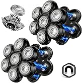 7 Head Magnetic Shaver Head Replacement For SHPAVVER/Wyklaus/Cyruzi Shaver | Universal 7D Head Shaver for Freebird Shaver for Bald Men, Head &amp; Face Grooming