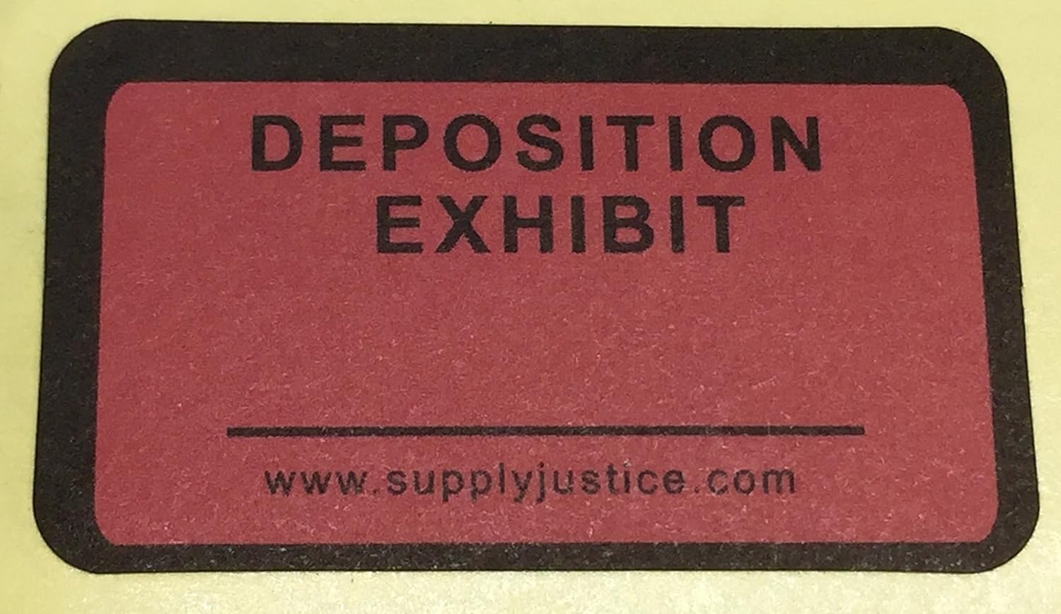 Deposition Exhibit Stickers Red 900 Stickers in a