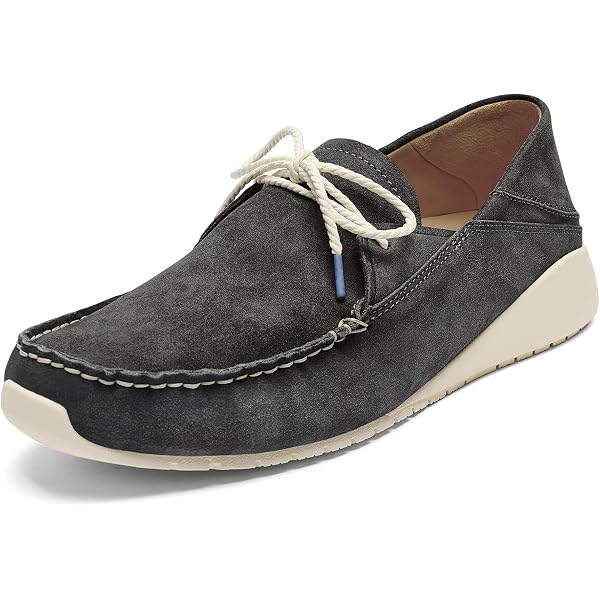 OLUKAU Men\'s Ka\'a Leather Suede Loafers SIZE 14 Gray‎ BRAND NEW Olukai Ka main image 2
