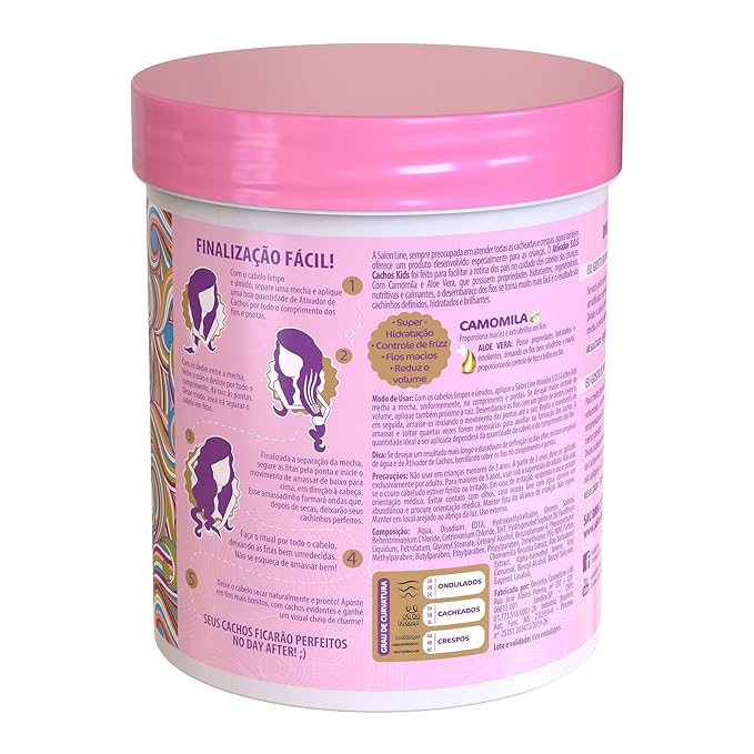 Amazon Com Salon Line Linha Tratamento Sos Cachos Kids Ativador De Cachos Nutricao E Definicao 1000 Gr Treatment Sos Curls Kids Collection Nourishing And Definition Curl Activator Net 35 27 Oz Beauty
