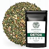 Elephantal Wellness Premium Detox Herbal Tea | Daily Liver, Kidney, Blood & Digestive Support with Turmeric, Milk Thistle, Dandelion & Burdock | Non-GMO, Handmade, Caffeine-Free Loose Leaf Blend - 4oz, 40 Servings
