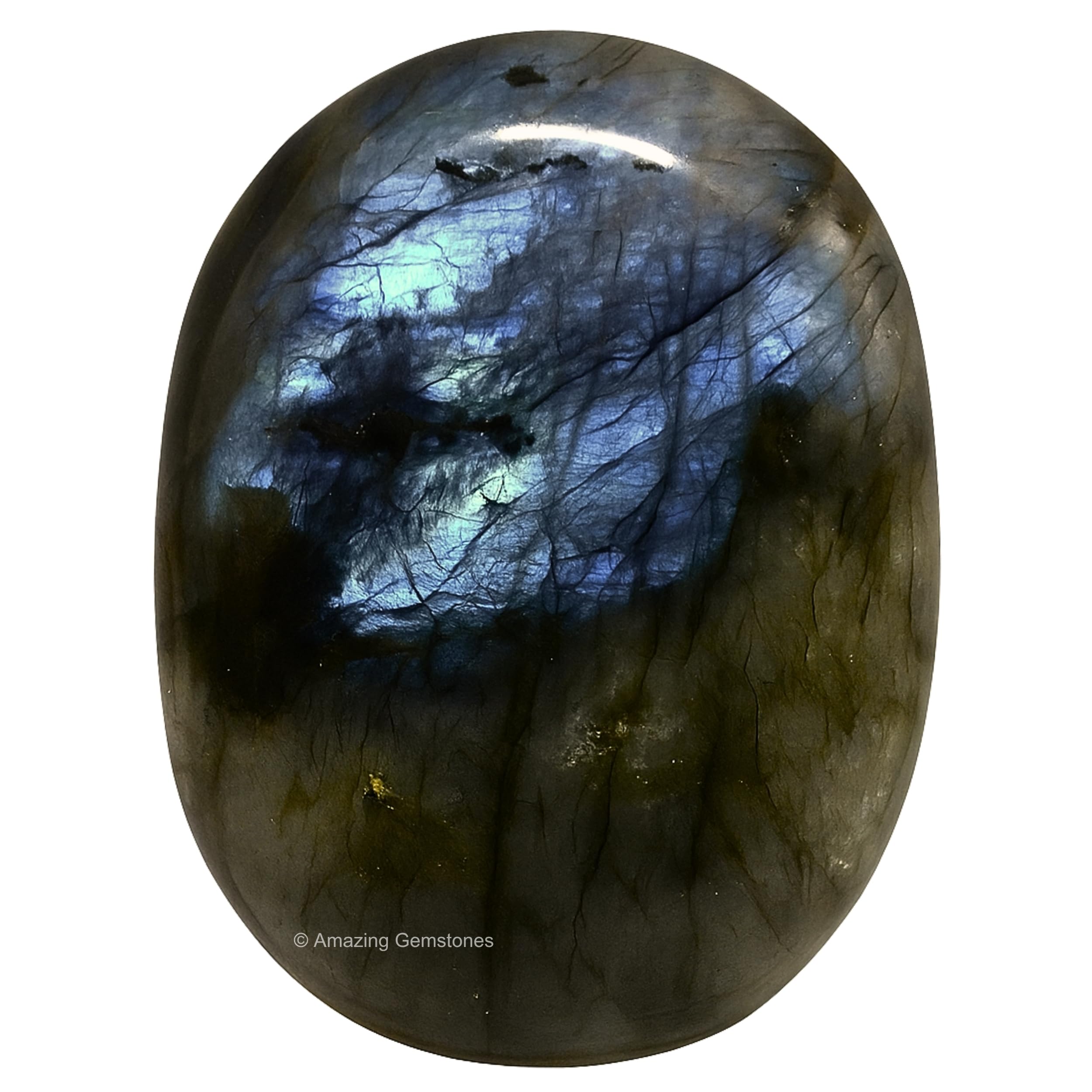 Labradorite Crystals and Healing Stones - Large Palm Stone Crystals Piedra - Crystal for Good Luck, Balanced Positive Energy, Meditation - Unique Stocking Stuffers and Birthday Gifts for Women, Men