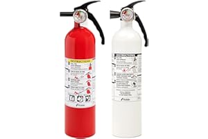 Kidde Kitchen Fire Extinguishers for Home & Office Use, 2 Pack: One 1-A:10-B:C and One Specialty Kitchen Extinguisher, Wall Mount & Strap Brackets Included