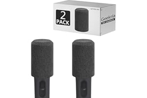 Geekria for Creators Foam Windscreen Compatible with JBL PartyBox Wireless Mic Microphone Antipop Foam Cover, Mic Wind Cover,