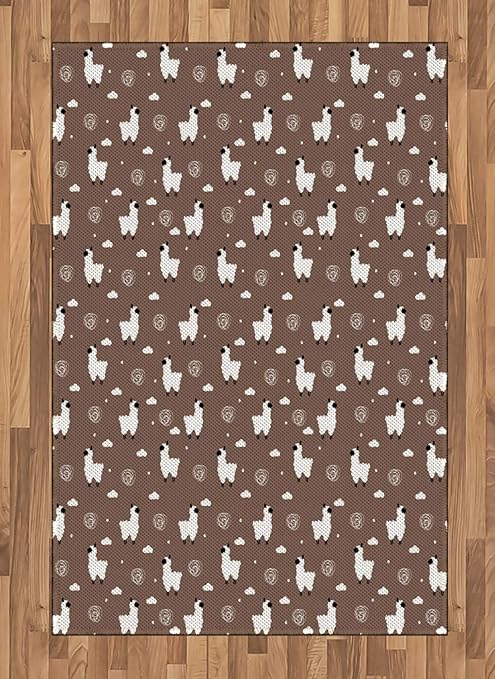 llama rug nursery