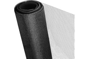 Stockroom Plus Fiberglass Window Screen Roll - Durable Fiberglass Mesh - Pet-Proof Patio Door Screen - Insect-Blocking Window