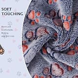 BVAGSS 6 Pack Small Dog Blanket Paw Print Fleece 104x76 cm Blue view 4