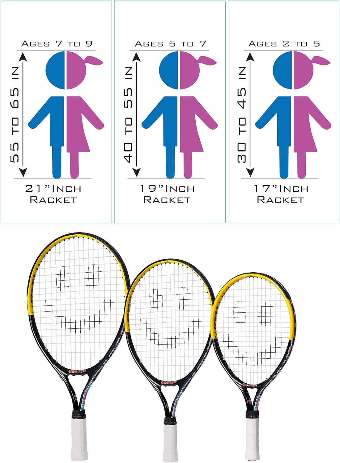 Street Tennis Club Tennis Rackets for Kids Proper Equipment Helps You Learn Faster and Play Better! : Sports & Outdoors