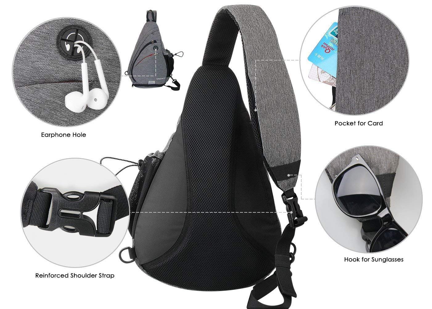 Waterfly Small Crossbody Sling Backpack