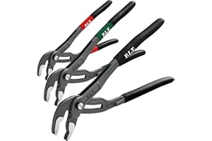 P.I.T. Pliers,7",10" & 12" Groove Joint Pliers,Fast Adjustable Water Pump Pliers,V-Jaw Tongue and Groove Pliers,Pipe Pliers for Home Repair, Gripping, Nuts, Bolts, Pipe & Fittings