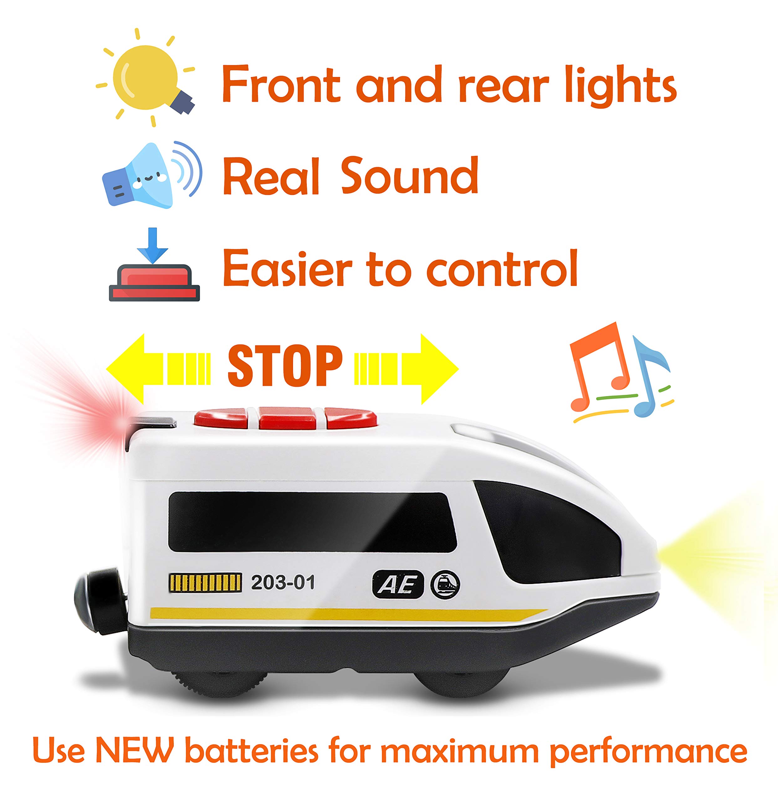 Mini Battery Train Mua Tiny Land Battery Operated Action Locomotive Train (Magnetic ...