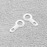 EMSea 200PCS M3.2 Crimp Ring Terminal Silver-Plated Copper Solder Lug for Micro view 5