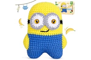 MHJJYGY Crochet Kit for Beginners, Amigurumi Crocheting Animals Kits w Step-by-Step Video Tutorials, Knitting Starter Pack for Adults and Kids (40%+ Yarn Content), LH004