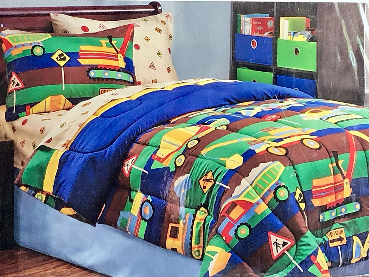boy zone construction quilt