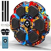 Music Boxing Machine, Smart Music Punching Machine for Adults Kids, Bluetooth Music Sync, Wall-Mounted Workout/Training Equipment with Boxing Gloves, Suitable for Home Gym Office Indoor Exercise