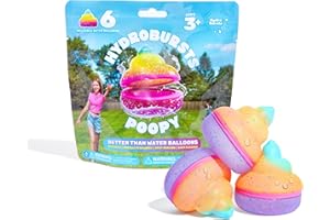 WHAT DO YOU MEME? Hydroburst 6-pack Reusable Water Balloons by Relatable, For The Pool, Beach Toys And Outdoor Play Toys, Includes 6 Refillable Balloons