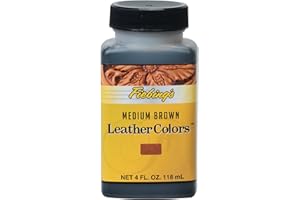 Fiebing's LeatherColors 4oz - Water Based Penetrating & Permanent Leather Dye for Shoes, Boots, Belts, Bags, Furniture