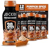 Jocko Fuel High Protein Shakes, Pumpkin Spice, 12 fl oz | 12 Pack | 30G Grass Fed Protein Drinks | No Added Sugar &amp; Keto Friendly | Supports Muscle Recovery &amp; Growth | Ready to Drink