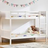 Junior Vida Gemini Bunk Bed Pine Wood Detachable Kids Bed Frame White view 3