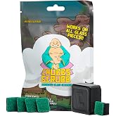 Chubbs Scrubb Magnetic Glass Cleaner Kit - Mini Magnet Scrubber for Hard-to-Reach Stains on Glass, Ceramic &amp; Metal