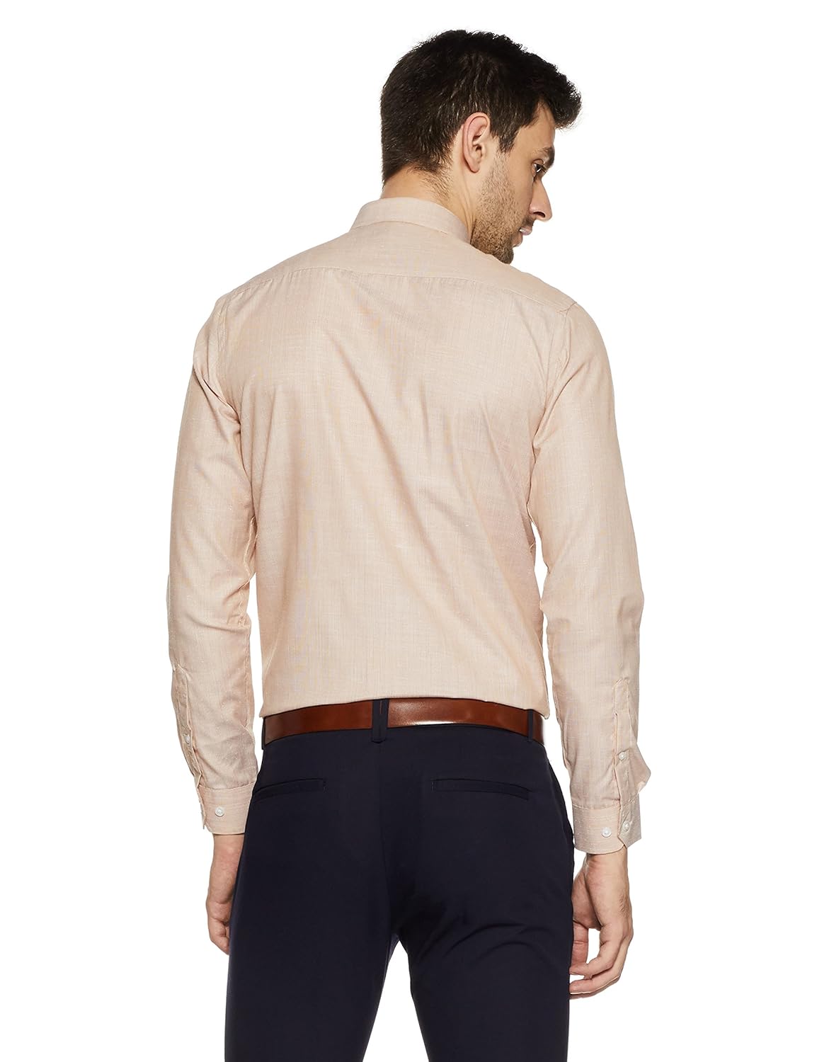 ex by excalibur men's solid regular fit formal shirt