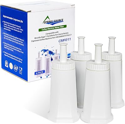 UNU 4Pcs Water Filter for Sage Barista Express SES990 SES980 SES875 SES880